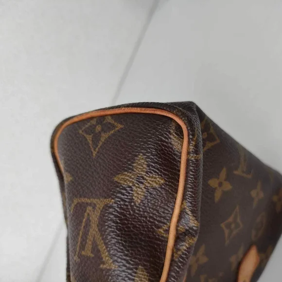 Louis Vuitton Monogram Mini Speedy Hand Bag Purse Old - Picture 16 of 16